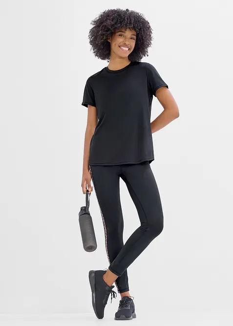 Top per sport ultraleggero ad asciugatura rapida con inserto in mesh, bonprix