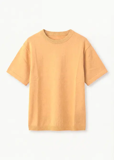 Maglione in filato fine di puro cotone biologico, bonprix