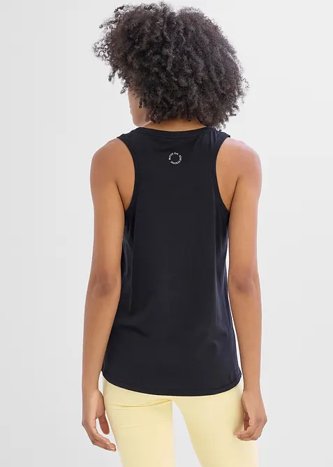 Top per sport con spalline olimpioniche, asciugatura rapida, bonprix