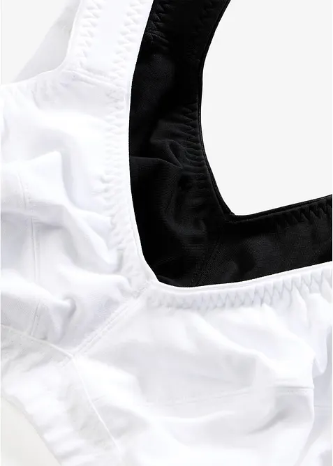 Reggiseno senza ferretto  con cotone biologico (pacco da 2), bonprix