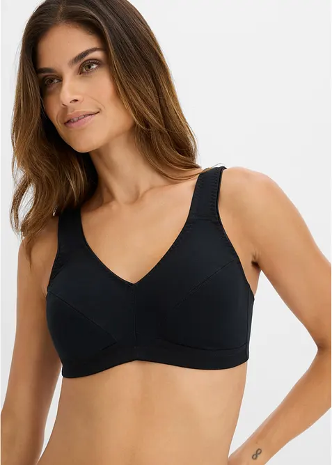 Reggiseno senza ferretto  con cotone biologico (pacco da 2), bonprix