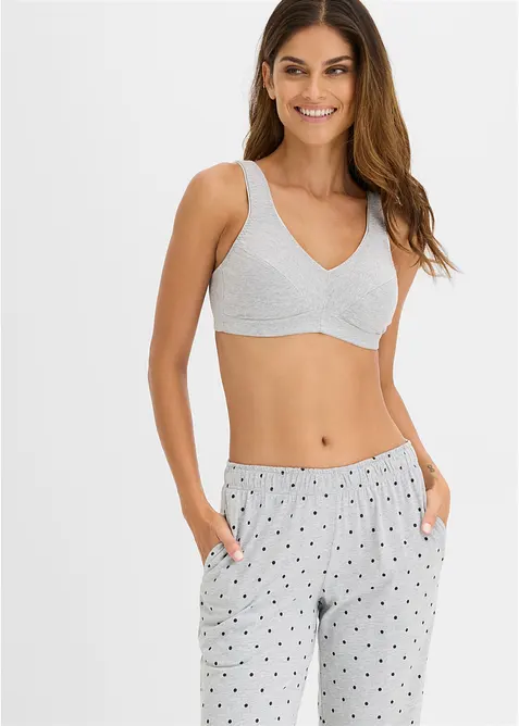 Reggiseno senza ferretto  con cotone biologico (pacco da 2), bonprix