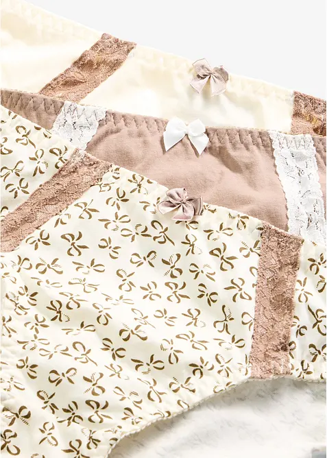 Slip (pacco da 3) con cotone, bonprix