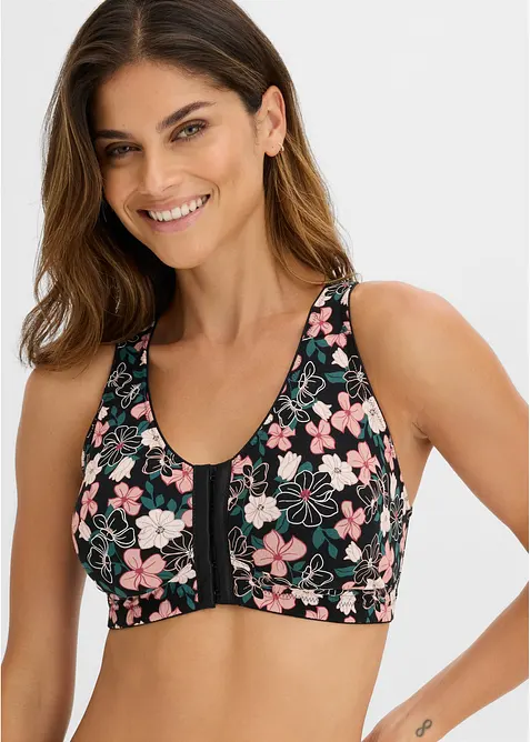 Reggiseno senza ferretto con chiusura anteriore e cotone (pacco da 2), bonprix