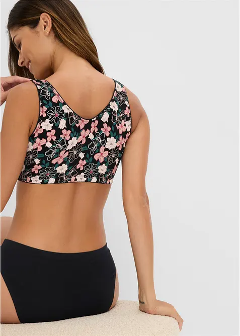 Reggiseno senza ferretto con chiusura anteriore e cotone (pacco da 2), bonprix