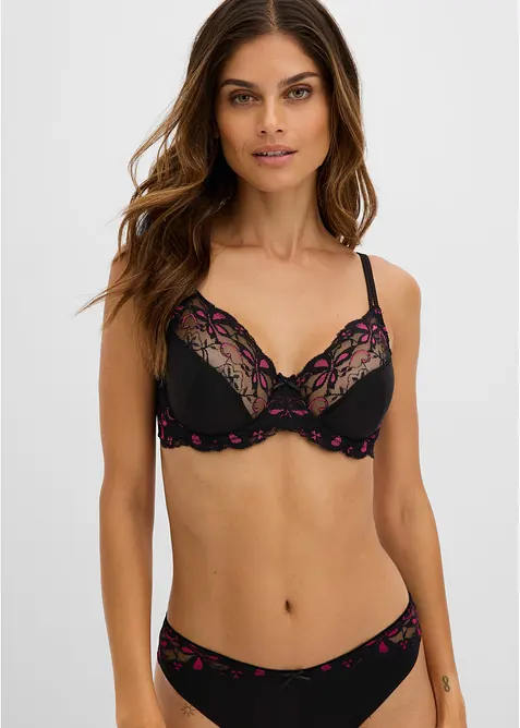 Reggiseno con ferretto e pizzo delicato (pacco da 3), bonprix