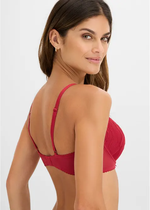 Reggiseno con coppe preformate e ricamo delicato (pacco da 2), bonprix