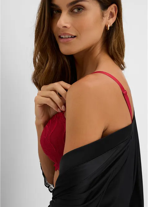 Reggiseno con coppe preformate e ricamo delicato (pacco da 2), bonprix