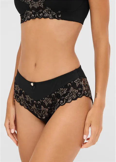 Slip alto con pizzo delicato, bonprix