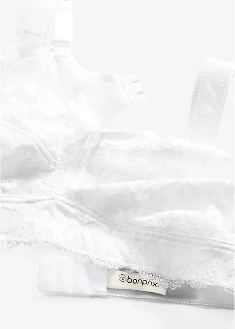 Reggiseno contenitivo senza ferretto con spalline imbottite, bonprix