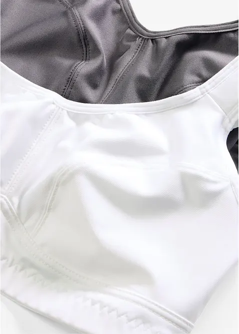Reggiseno sportivo con sostegno medio (pacco da 2), bonprix