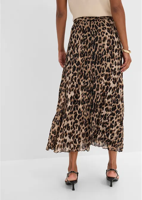 Gonna di chiffon con effetto crinkle, bonprix