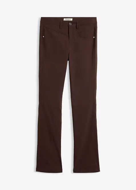 Pantaloni elasticizzati in bengalina, bootcut, bonprix