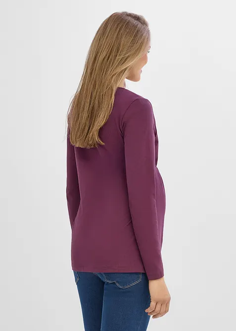 Maglia pr&eacute;maman / da allattamento 2 in 1 in cotone biologico, bonprix