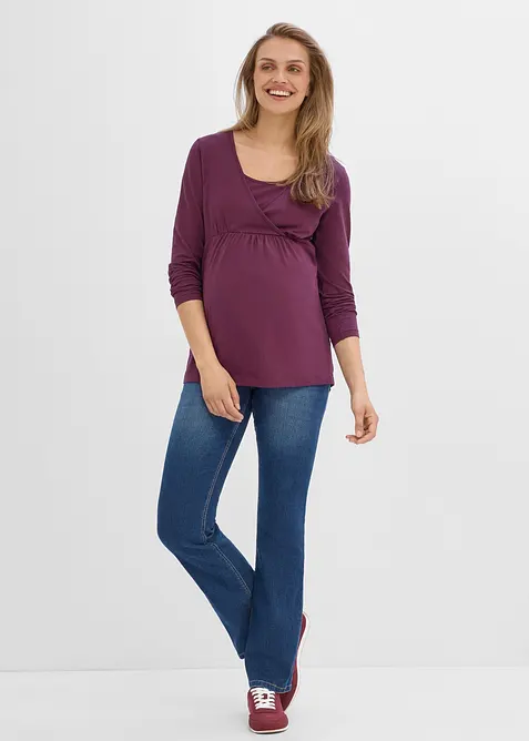 Maglia pr&eacute;maman / da allattamento 2 in 1 in cotone biologico, bonprix