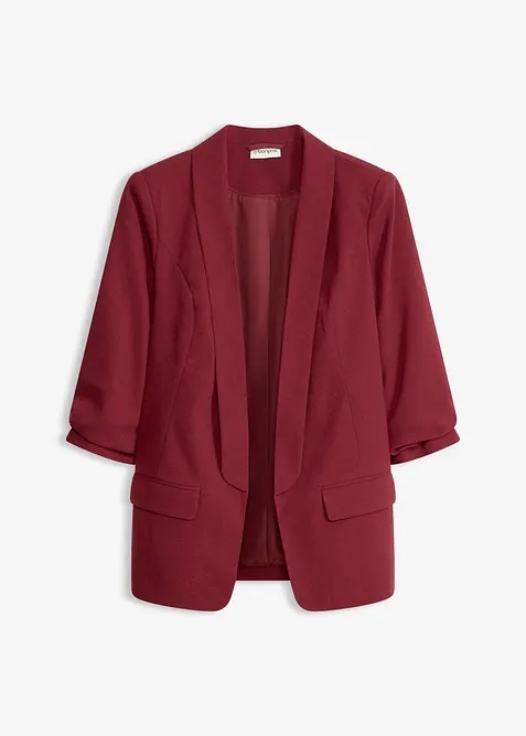 Blazer lungo con maniche drappeggiate, bonprix