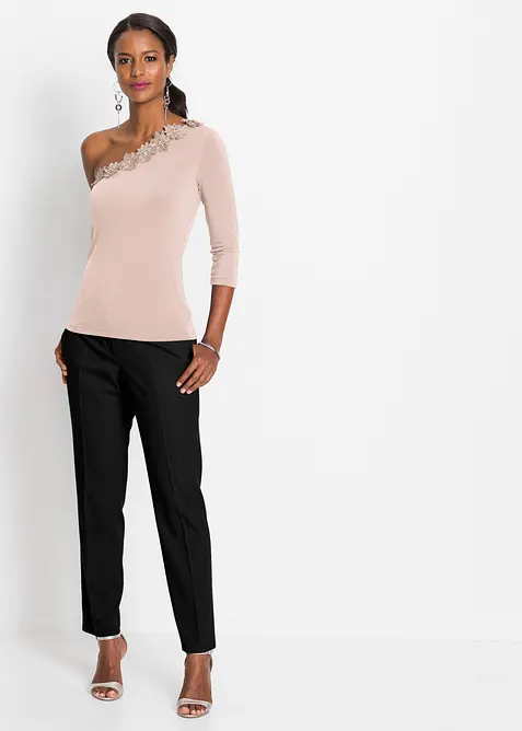 Pantaloni da completo con pieghe stirate, bonprix