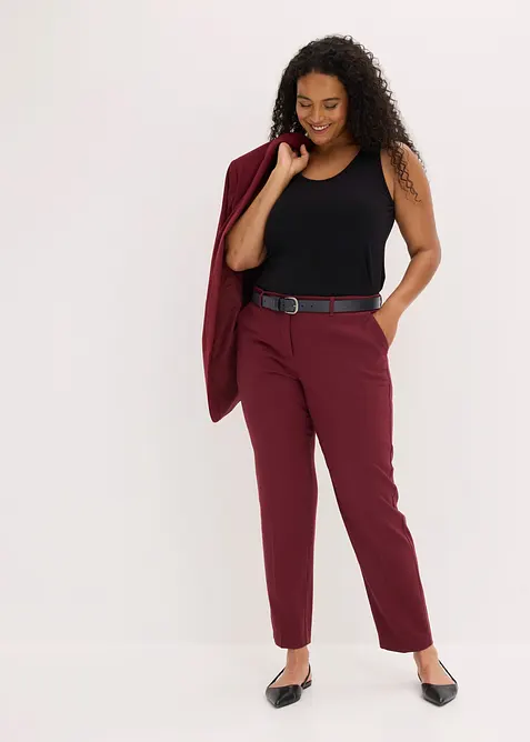 Pantaloni da completo con pieghe stirate, bonprix