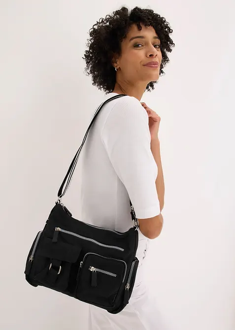 Borsa a tracolla con tasche esterne, bonprix