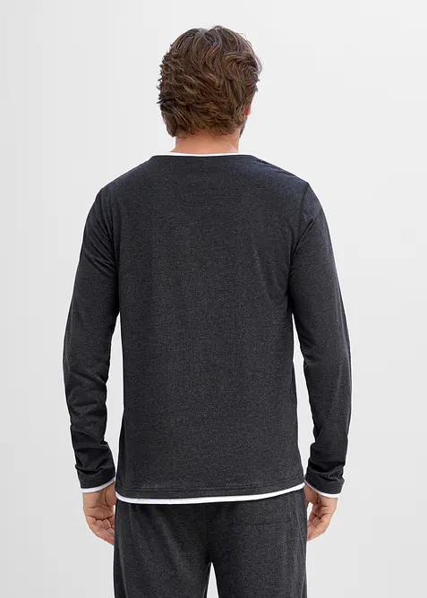 Maglia 2 in 1 a maniche lunghe (pacco da 2), bonprix