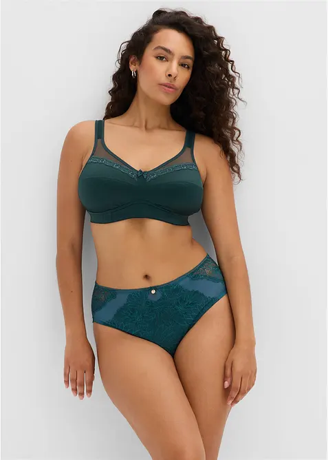 Reggiseno contenitivo senza ferretto con spalline imbottite (pacco da 2), bonprix