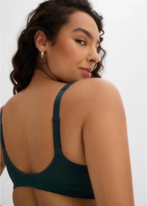 Reggiseno contenitivo senza ferretto con spalline imbottite (pacco da 2), bonprix