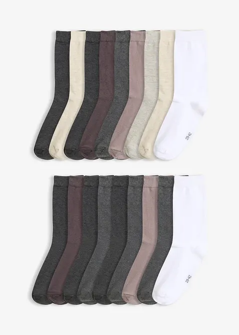 Calzini con cotone biologico (pacco da 20 paia), bonprix