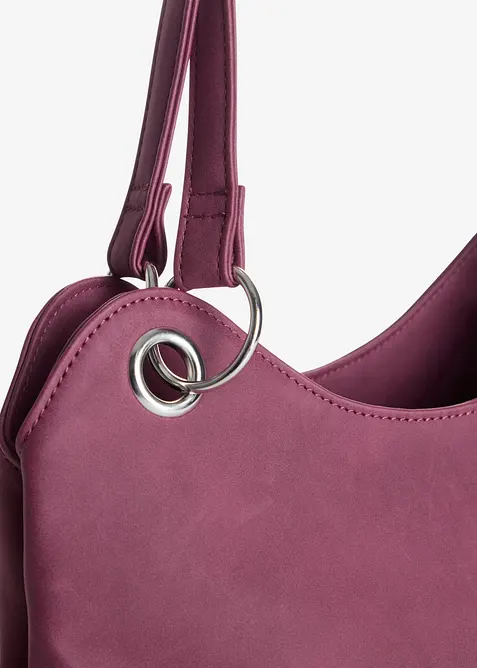 Borsa a mano in similpelle scamosciata, bonprix