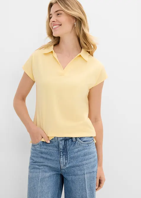 Polo  in misto cotone elasticizzato, bonprix