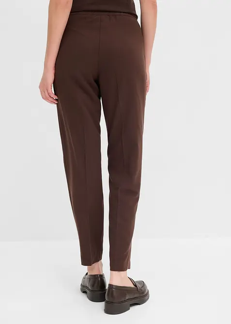 Pantaloni con elastico in vita e piega stirata, bonprix