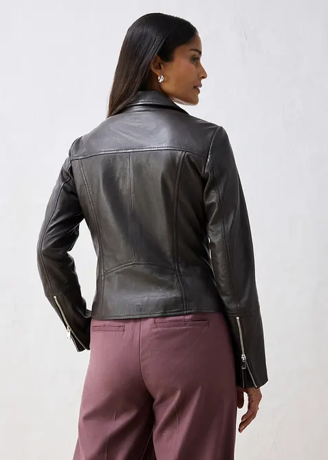 Giacca biker in nappa, bonprix