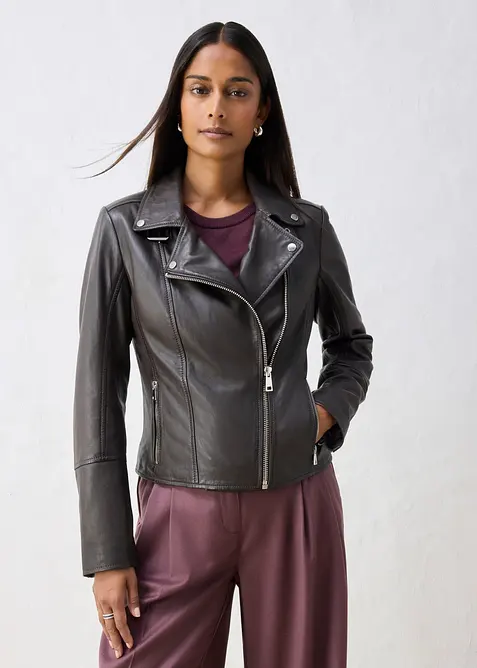 Giacca biker in nappa, bonprix