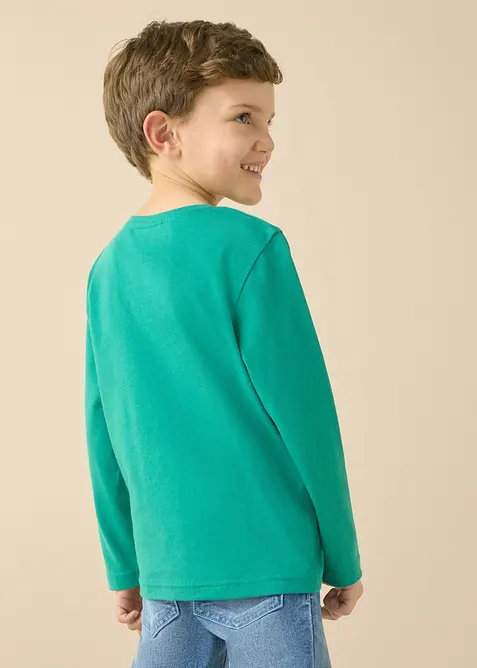 Maglia a maniche lunghe con cotone biologico (pacco da 3), bonprix