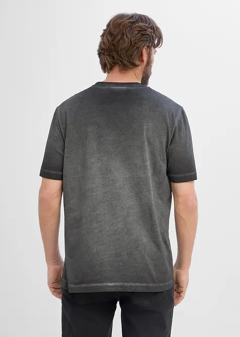 T-shirt in cotone biologico con effetto lavato, bonprix