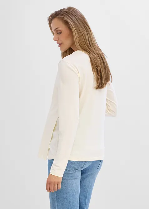 Maglia pr&eacute;maman / da allattamento in cotone biologico (pacco da 2), bonprix