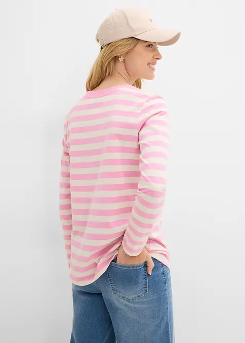 Maglia a righe in puro cotone biologico, bonprix