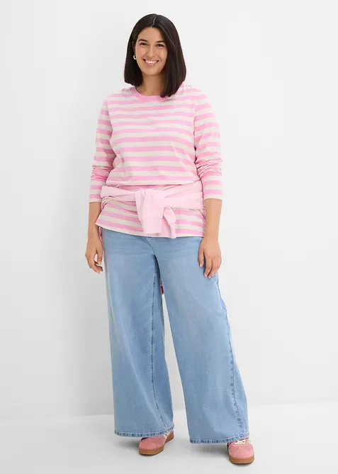 Maglia a righe in puro cotone biologico, bonprix