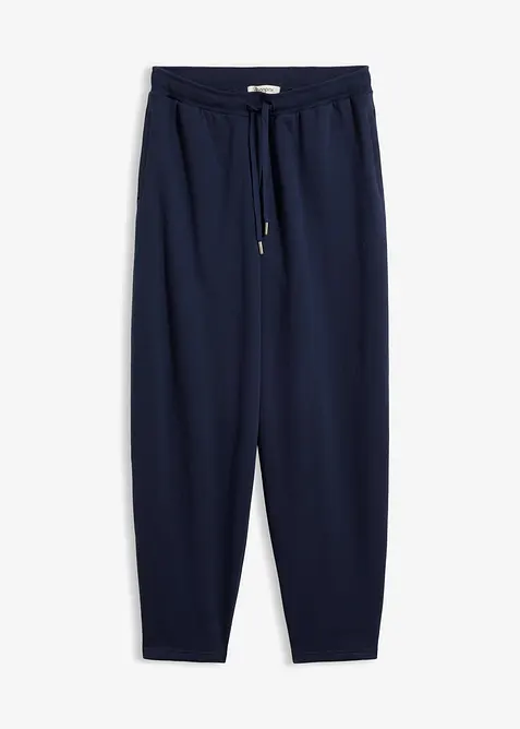 Pantaloni barrel in felpa di puro cotone biologico, bonprix