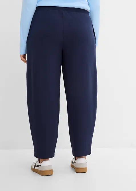 Pantaloni barrel in felpa di puro cotone biologico, bonprix