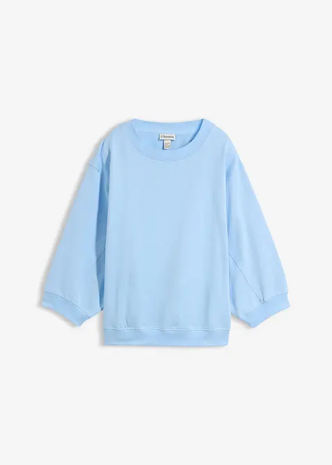 Felpa oversize in puro cotone, bonprix