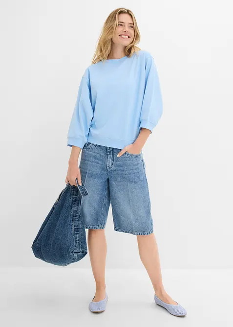 Felpa oversize in puro cotone, bonprix