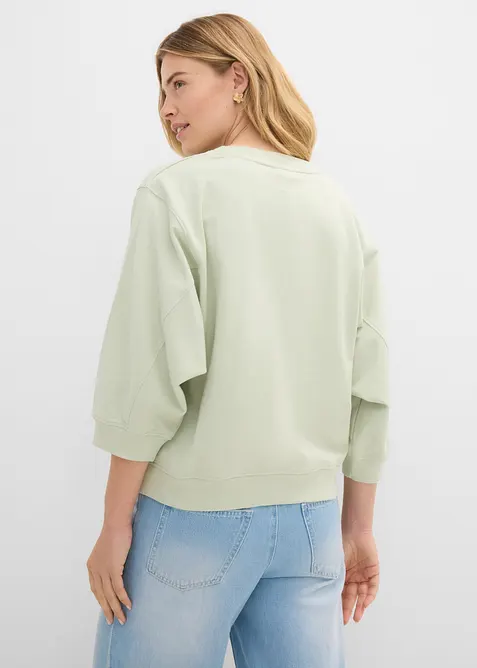Felpa oversize in puro cotone, bonprix