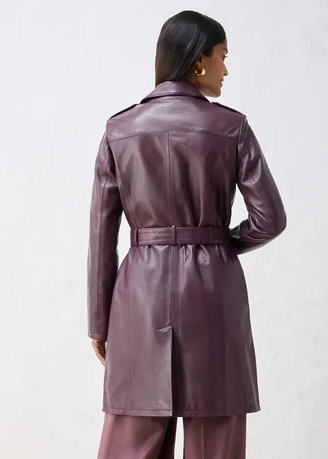 Trench in nappa d'agnello, bonprix