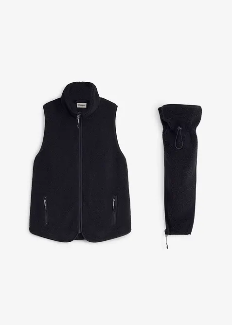 Gilet pr&eacute;maman 3 in 1 in soffice teddy con inserto babywearing, bonprix