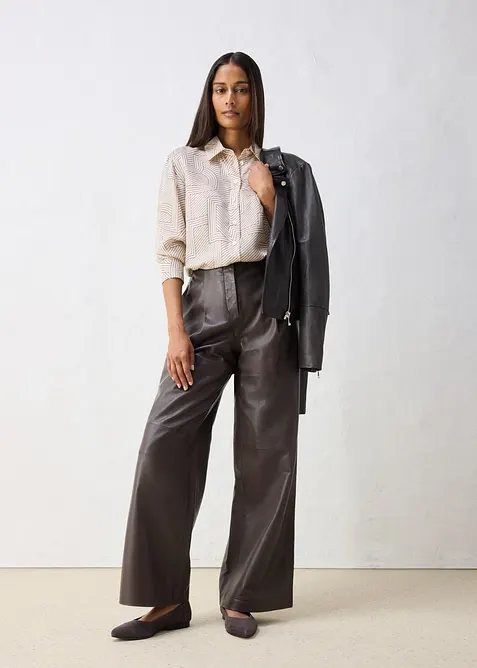 Camicia fluida in misto seta, bonprix
