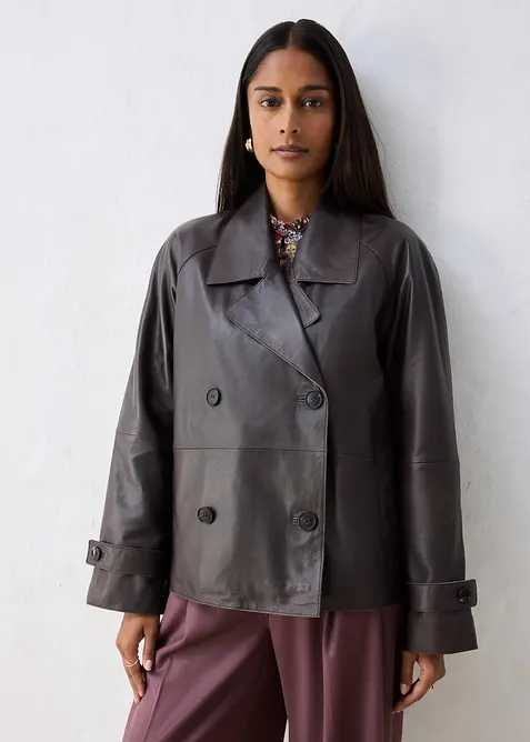 Caban in nappa d'agnello, bonprix