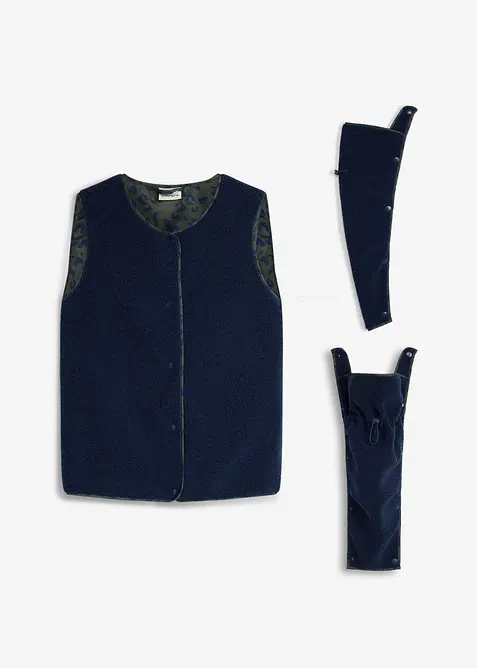 Gilet pr&eacute;maman 3 in 1 in morbido pile teddy con inserto babywearing (set 3 pezzi), bonprix