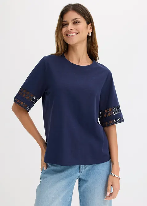 T-shirt in puro cotone, bonprix