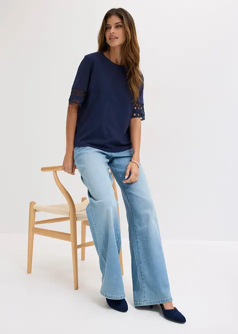 T-shirt in puro cotone, bonprix