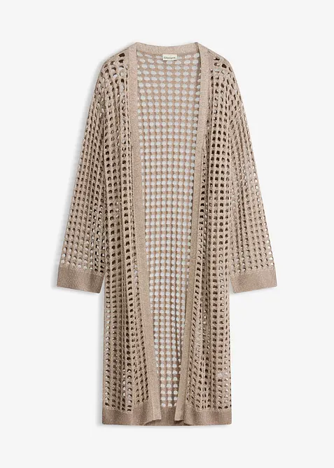 Maxi cardigan traforato, bonprix